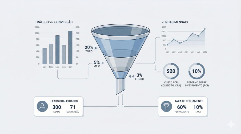 Marketing Digital, marketing, funil de vendas, estratégias de marketing, criação de conteúdo, o que é funil de vendas, como funciona e como aplicar na prátiva