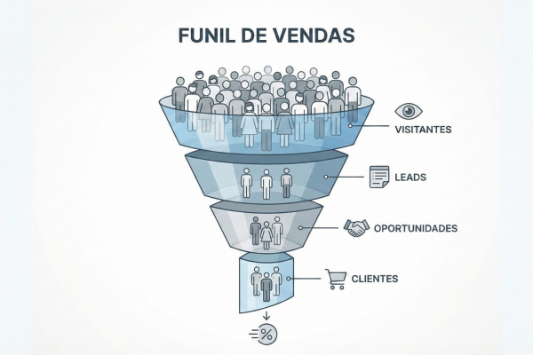 Como funciona um funil de vendas